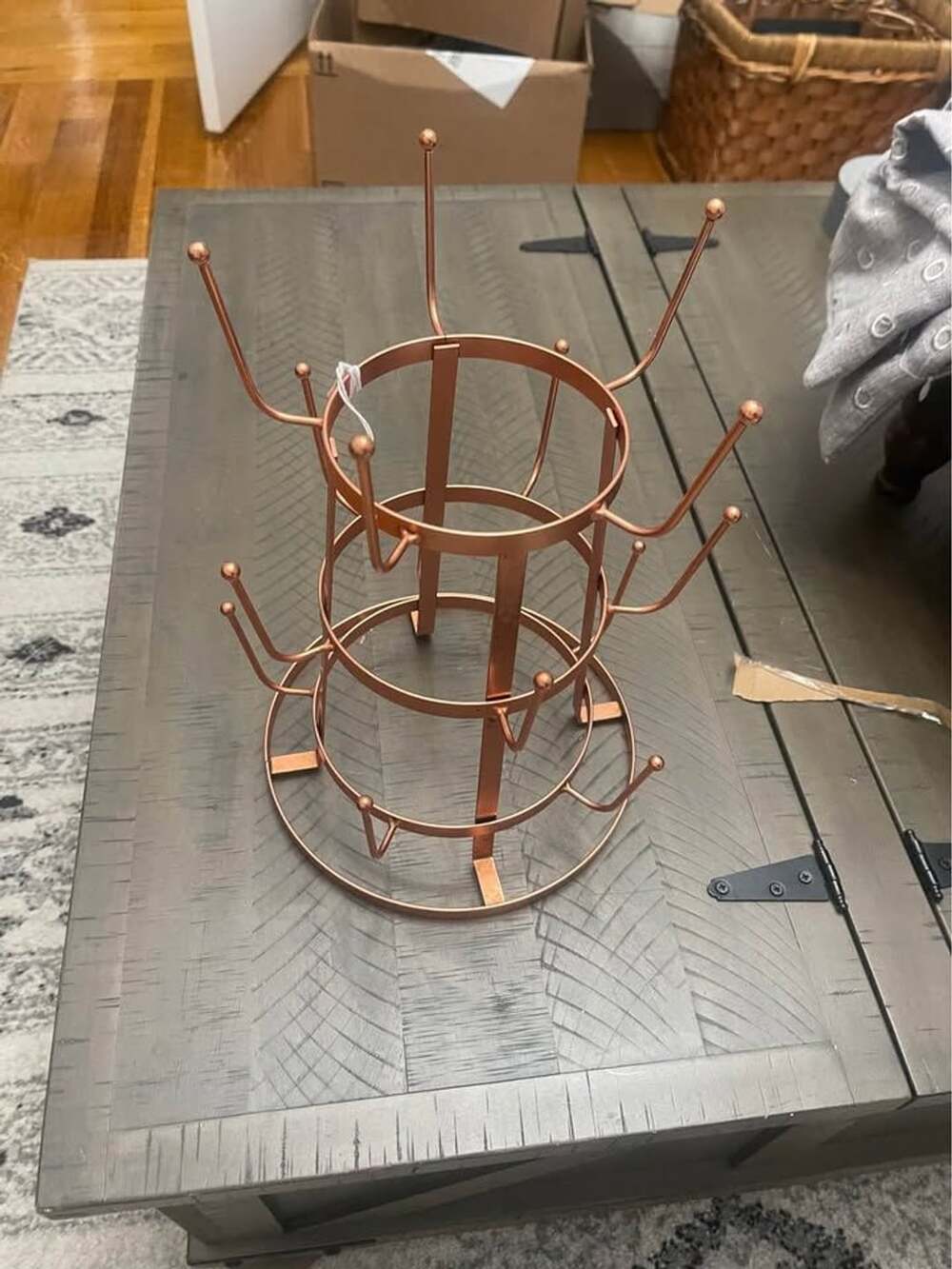 Copper Metal Mug Tree Rack - Picture 5 of 5